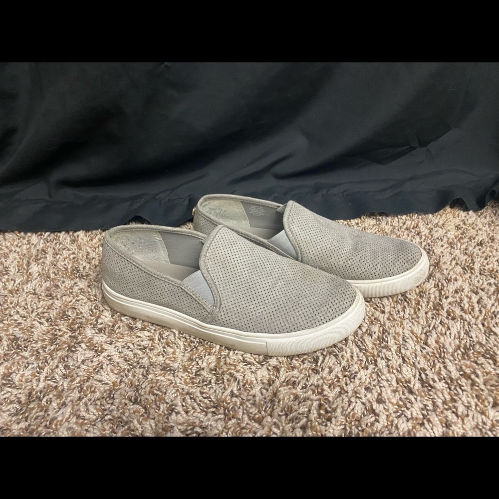 Grey Steve Madden slip on shoes